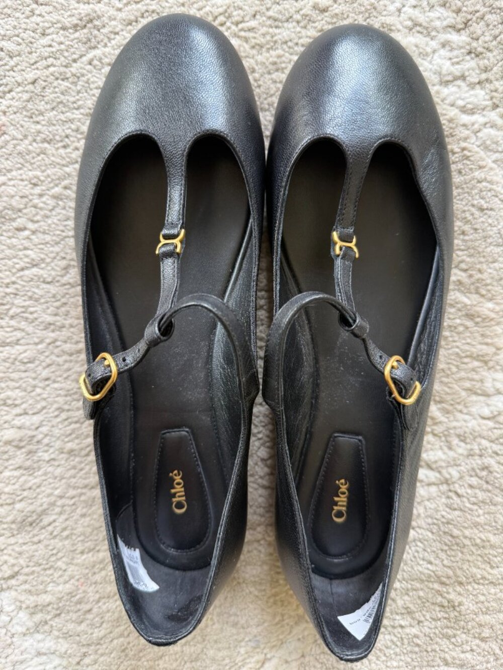 Gorgeous Chloe T-Strap Flats in Excellent Condition